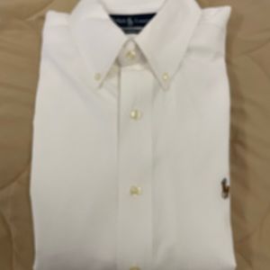 Ralph Lauren White Button-down Oxford